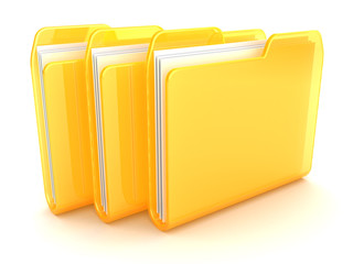 three folders