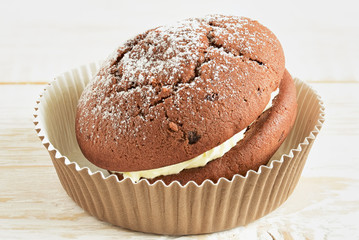 cake in a paper cup