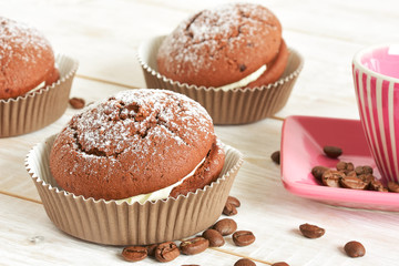 cake in a paper cup