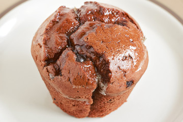 Cupcake in blue paper