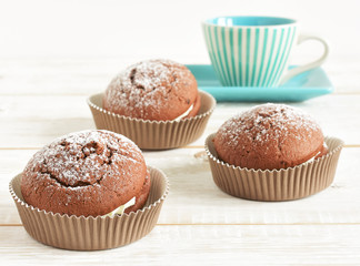 cake in a paper cup