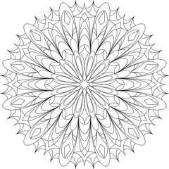 Mandala, Vorlage Malbuch für Erwachsene, Meditationshilfe, zur Ruhe kommen