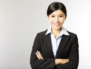 young smiling asian business woman