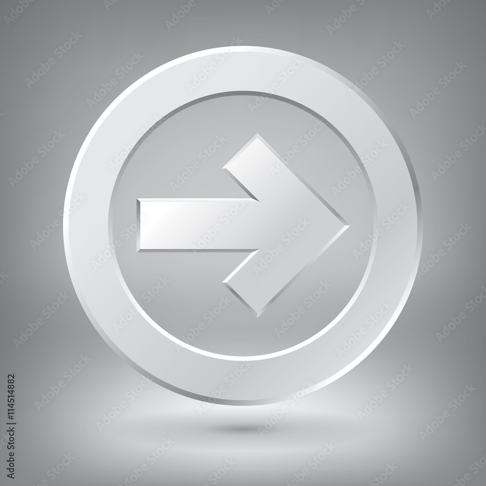 Poster vector volume minimalistic arrow, arrow in circle, best element for your business project, vector de