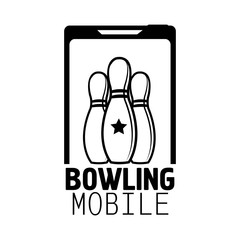 Bowling emblems, labels, badges and designed elements.