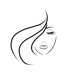 Лицо на белом фоне