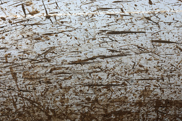 mud splashes on the machine