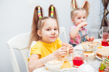 Fototapeta premium Cheerful family having lunch