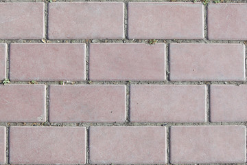 texture of the pavement and pavers