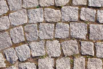 texture of the pavement and pavers