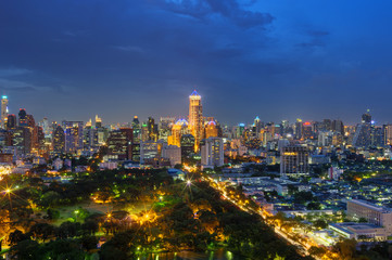 Fototapeta na wymiar Bangkok night view