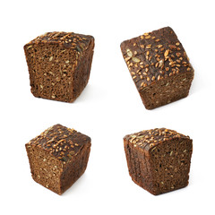 Sliced loaf of bread isolated