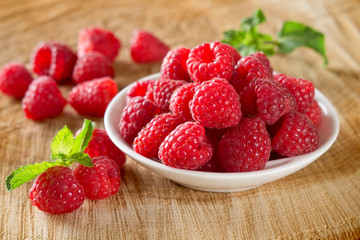 Ripe raspberries