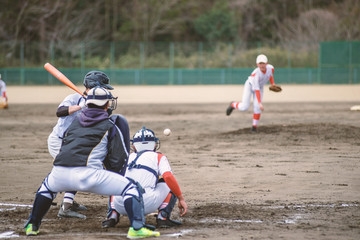 高校野球試合風景