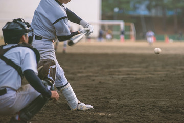 高校野球試合風景