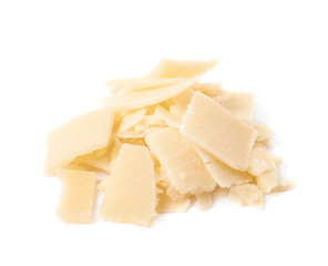 Pile of parmesan cheese flakes