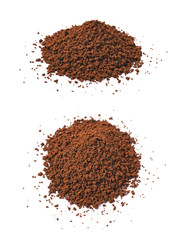 Pile of instant coffee grains