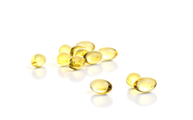 Nutrient particles isolated on the whtie background