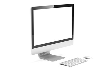 Fototapeta premium Modern Screen Monitor. 3d rendering.