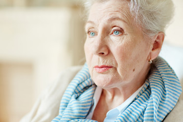 Calm senior woman