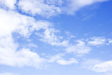 clouds in the blue sky background