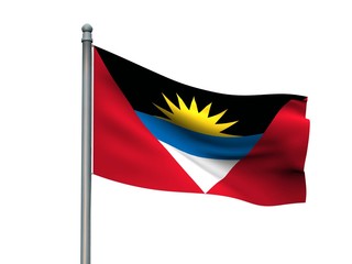 Nation flag on white background 3d rendering