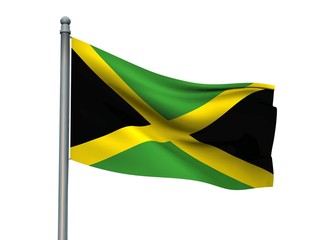 Nation flag on white background 3d rendering