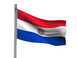 Nation flag on white background 3d rendering