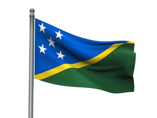 Nation flag on white background 3d rendering