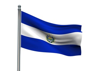 Nation flag on white background 3d rendering