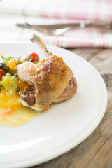 Duck leg confit