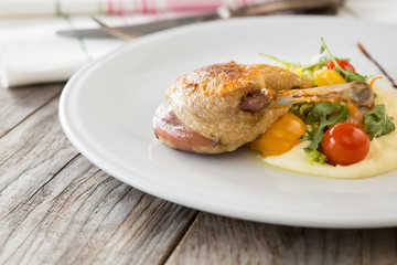Duck leg confit