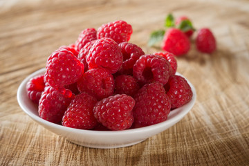 Ripe raspberries