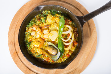 Spanish rice paella