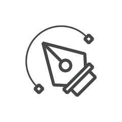 Vector and pen tool  icon design