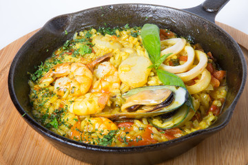 Spanish rice paella