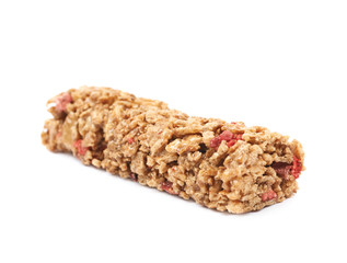 Nutrient chewy grains bar isolated