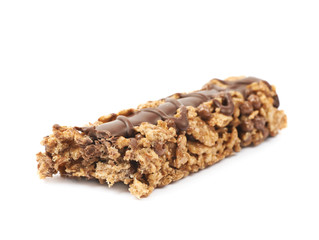 Nutrient chewy grains bar isolated