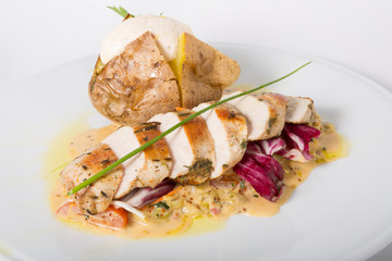 Prepared chicken breast