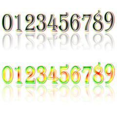 Digital Clock . Digital Uhr Nummer