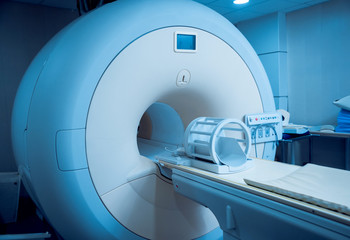Medical equipment. MRI room in hospital.