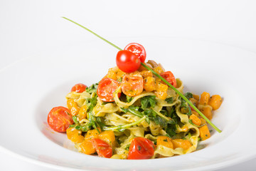 Italian spinach and pumpkin pasta