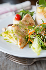 Chicken breast with vegetables