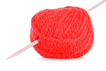 Clew of wool, braided texture