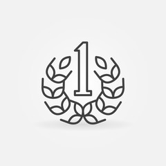 Number One line icon