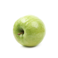 Green granny Smith apple isolated