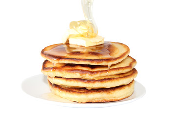 Pancakes with honey
