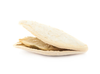 Pumpkin seed close-up isolated