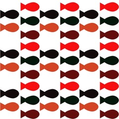 fish seamless pattern.skeleton of fish