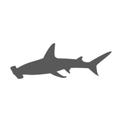 Hammerhead Shark Icon - obrazy, fototapety, plakaty